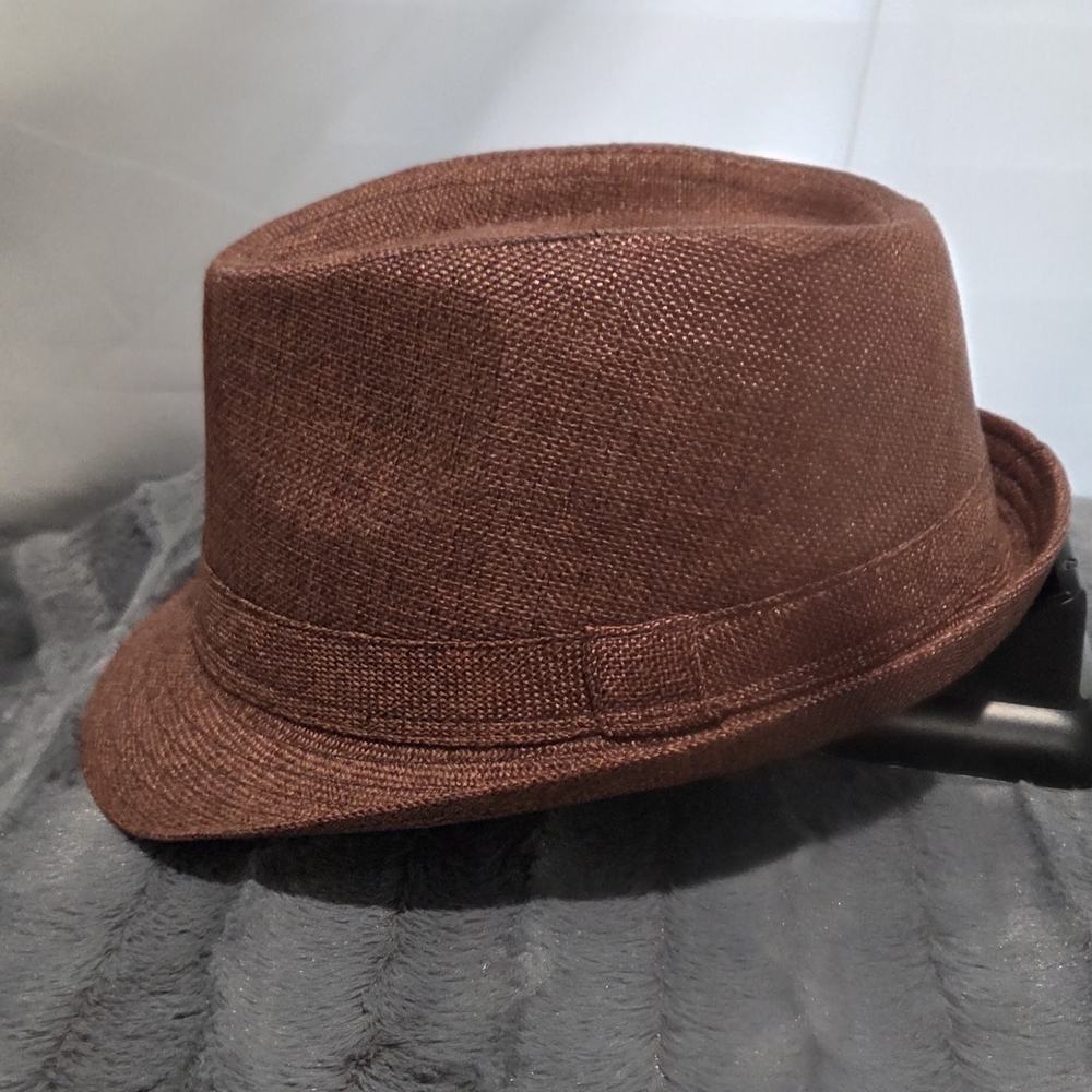 Source Unknown Brown Fedora Hat